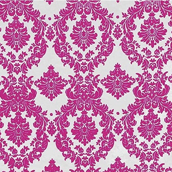 Velvet Damask Polyester Taffeta Fabric, All Colors - Picture 12 of 16